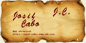 Josif Cabo vizit kartica